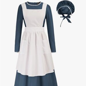 Pioneer Women’s Costume Floral Prairie Dress Colonial Dress